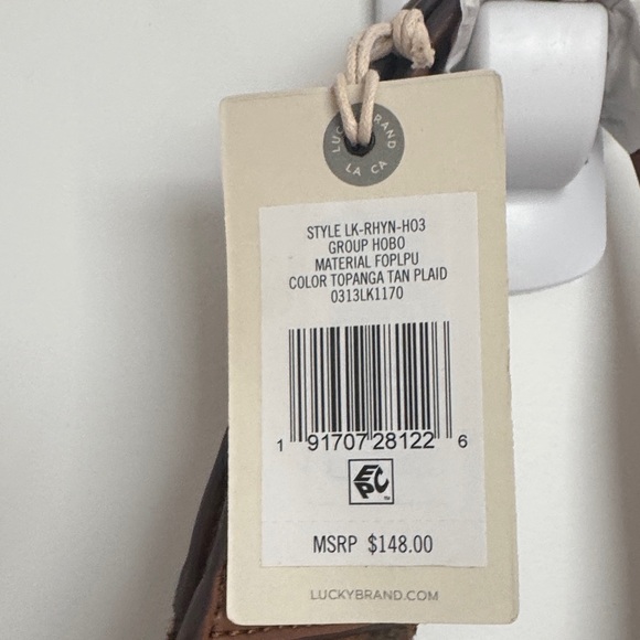 Lucky Brand Brown and Tan Checkered Bag - Picture 2 of 8